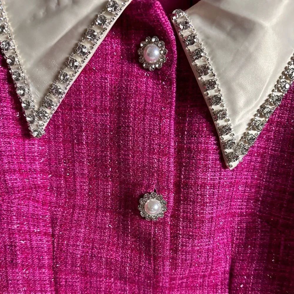 Magenta Tweed dress - Picture 11 of 16
